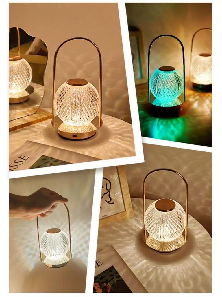 Portable Metal Table Lamp: Creative Turkey Design for Camping, Bar, Bedroom, and Bedside Atmosphere