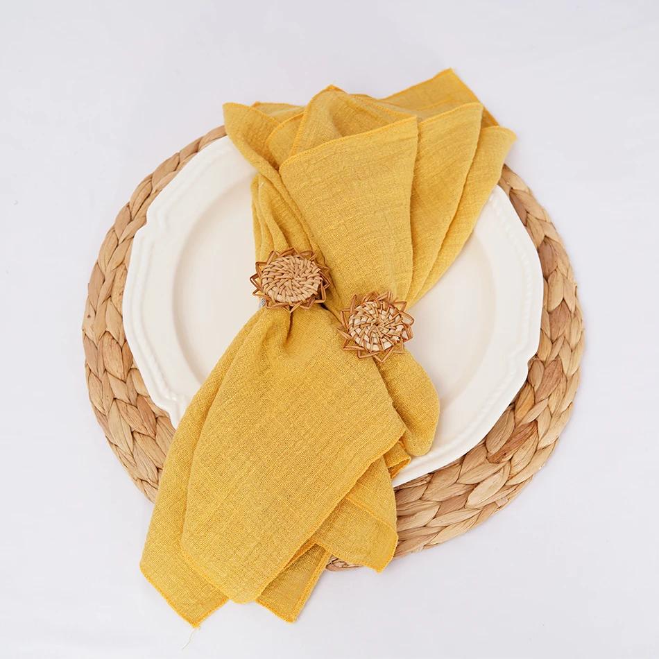 50PCS Cotton Sewing Cloth Napkins,50x50cm Durable Sage green Table Napkin, for Wedding Kitchen Party Birthday Decoration