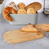 BREAD BOX WITH BAMBOO BOARD GREY 259302