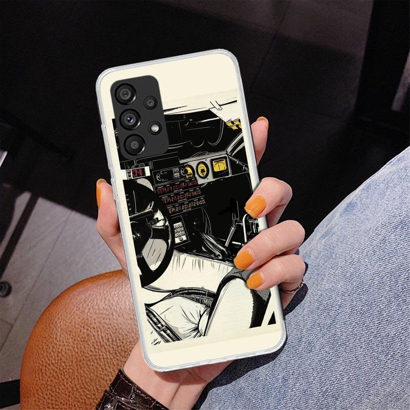 Back To The Future Time Machine Phone Case For Samsung Galaxy A17 A16 A15 A14 A13 A57 A56 A55 A54 A53 A37 A36 A35 A34 A33 A26 A2