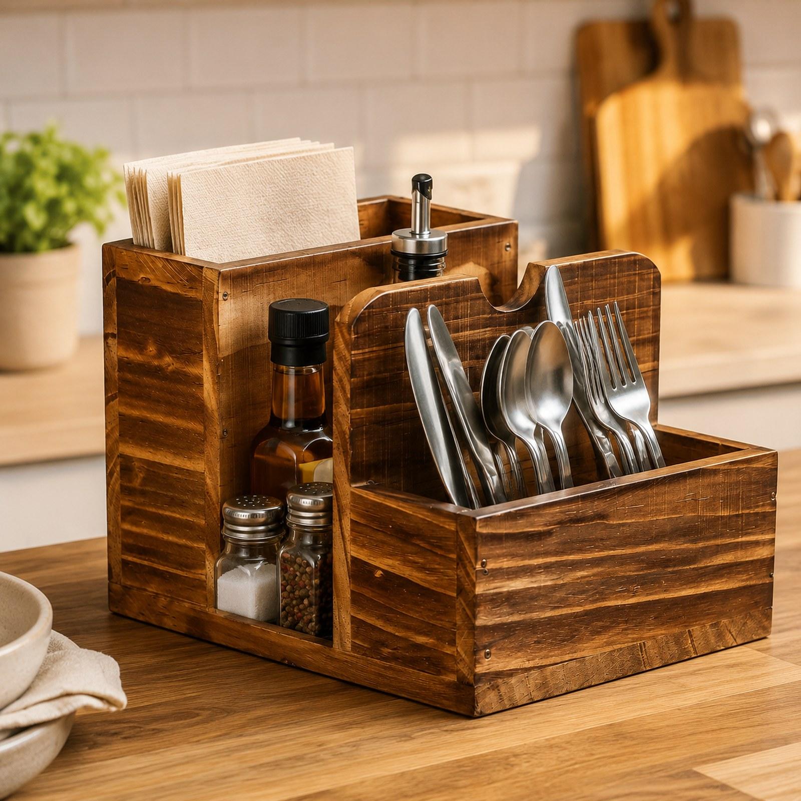 Kitchen Utensils Holder Cutlery Storage Box