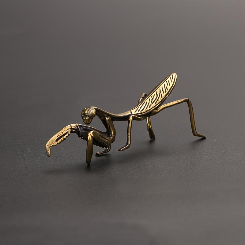 

Vintage Brass Mantis Flowerpot - Decorative Craft Accessory for Tea Pets And Collectors 1Pcs