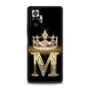 Handyhülle Für Xiaomi Redmi Note 13 12 5G 9S 9 8 10 11 Pro 9T 13C 12C 10C 9C 9A 7 Pro Weiche Hülle Diamantkrone Buchstabe 26 Buchstaben