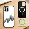 Abstract wavy line art design   Phone Case For iPhone17,16,15,14,13,12,11 Plus,Pro Magnetic with Magsafe Wireless Charging