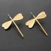 Simple Stereo 3D Dragonfly Drop Earrings Trend Ladies Long Earrings Women Party Wedding Jewelry Fashion Accessories