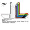 L-Shaped Measuring Guide 7Pcs Paper Crafting Alignment Guides, Ruler Positioning Tool with Storage Box, Multi-Size Compact Case Scrapbooking