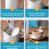 USB Rechargeable Electric Milk Frother 3 Gear Speed Egg Beater Blender Foam Mixer  Cream