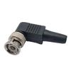 90° Bend BNC Male to Straight BNC Solderless Connector for Camera