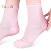 Șosete hidratante cu gel pentru tratament pentru picioare Șosete pentru echipaj din silicon pentru femei, spa, pedichiură, șosete pentru îngrijirea călcâielor uscate crăpate