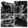 Fingercroxx Men's Flannel Plaid Shirt Jacket