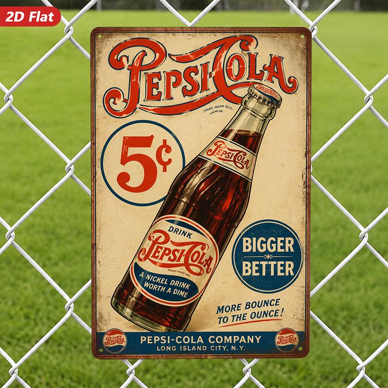 Pepsi-Cola 5 Cent Metal Sign