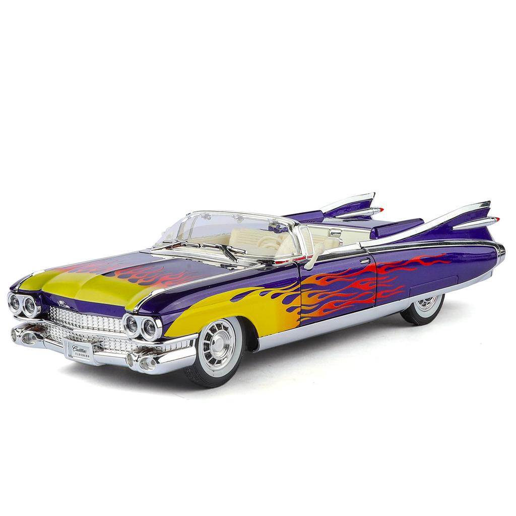 1:24 Eldorado Big Rocket Convertible Alloy Diecast Model Car Sound & Light Classic Collectibles Birthday Gifts