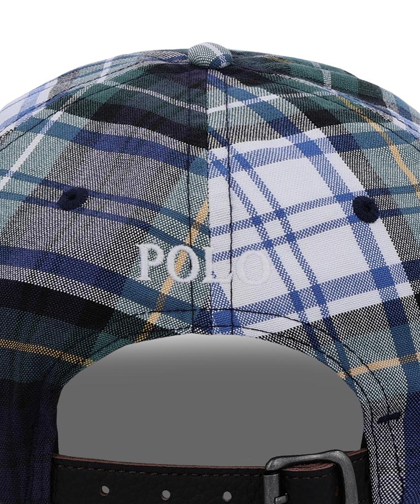 POLO RALPH LAUREN Plaid Oxford Ball Cap - White