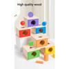 Oggetto in Legno Scatola Permanente Giocattoli Montessori Bambino Ordinamento Abbinamento Scatola Palla Moneta Gocce Sensoriali Colore Forma Giochi Educativi Bambino