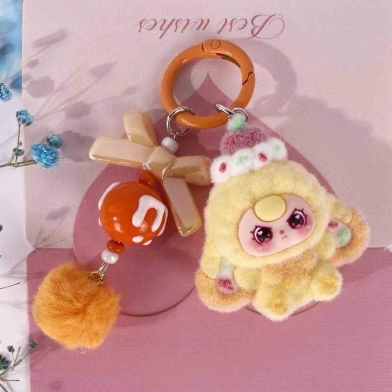 1Pcs Kawaii Cartoon Babythree Mini Keychain Cute Doll Bag Pendant Gift Diy Accessories Decoration