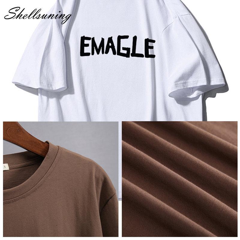Shellsuning большие хлопковые футболки с графическим рисунком женские летние мягкие — фото 18