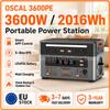 OSCAL PM 3600PE System Solarny Off-Grid MPPT Zdalne Sterowanie Akumulator LiFePO4 2016Wh 3600W Przenośna Stacja Zasilania Generator Solarny