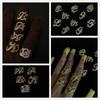 DUOYING Custom Script Initial Ring Personalized A-Z Letter S925 Sterling Silver Ring Women's Jewelry Gift For Stranger