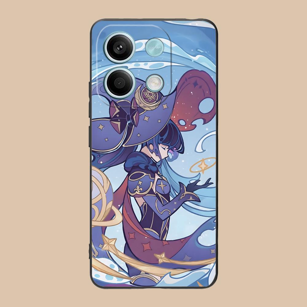 Game GI Mona Matte TPU Mobile Phone Case for POCO M7 M6 M5 M4 M3 X7 X6 X5 X4 X3 Pro GT 5G Colorful Printing Cover