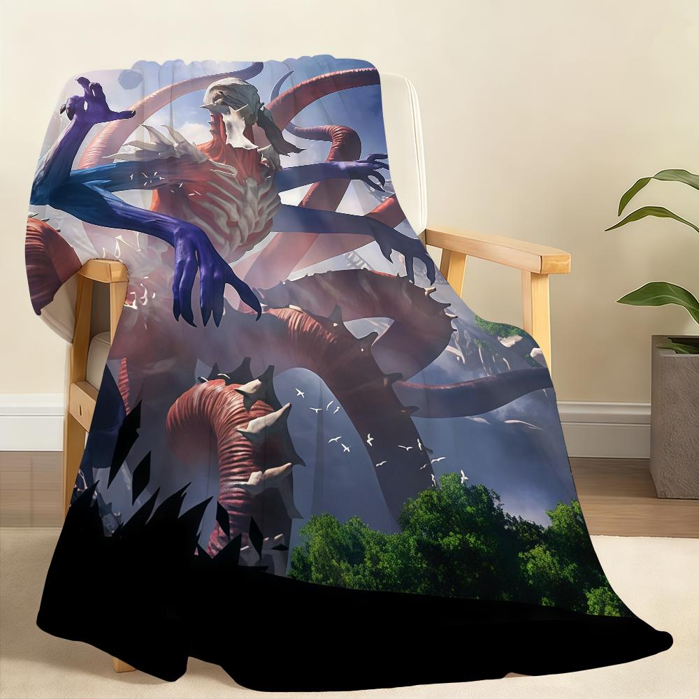 

Hot Game M Magic The G GatheringS Blanket Soft Throw Blanket for Home Bedroom Bed Sofa Picnic Travel Office Rest Blanket Gift 75x90cm
