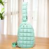 Women Quilted Chest Bag Cloud Waist Bag Adjustable Strap Puffer Crossbody Sling Bags Travel Fanny Pack Outdoor Travel Bags
