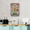 1 Pack Aged Metal Tin Sign with Classic Rust Texture for Home Office Café Decoration, Available In 20x30cm or 30x40cm