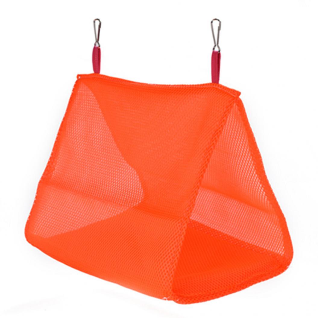 Сетчатый гамак для попугаев S оранжевый