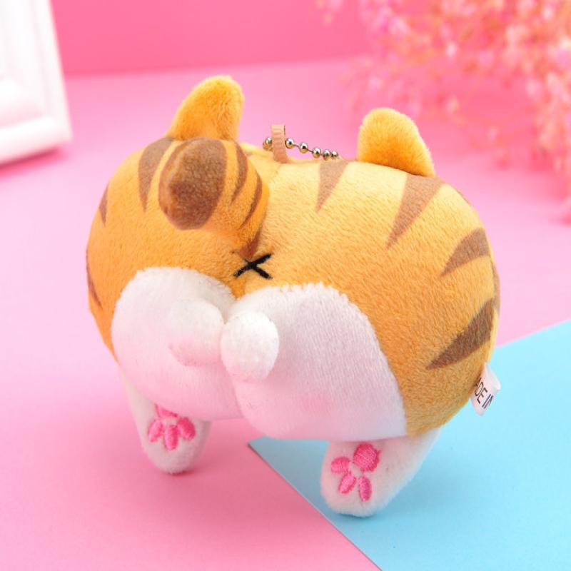 

Cute Corgi Butt Keychain Soft Plush Car Keyring Holder Child Plush Toy Women Girl Bag Ornament Handbag Charms Wallet Purse Decor 9cm светло-желтого