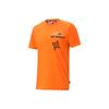 X Mr Doodle Relaxed Tee With Print Men Tops Flame-Orange 598649-97