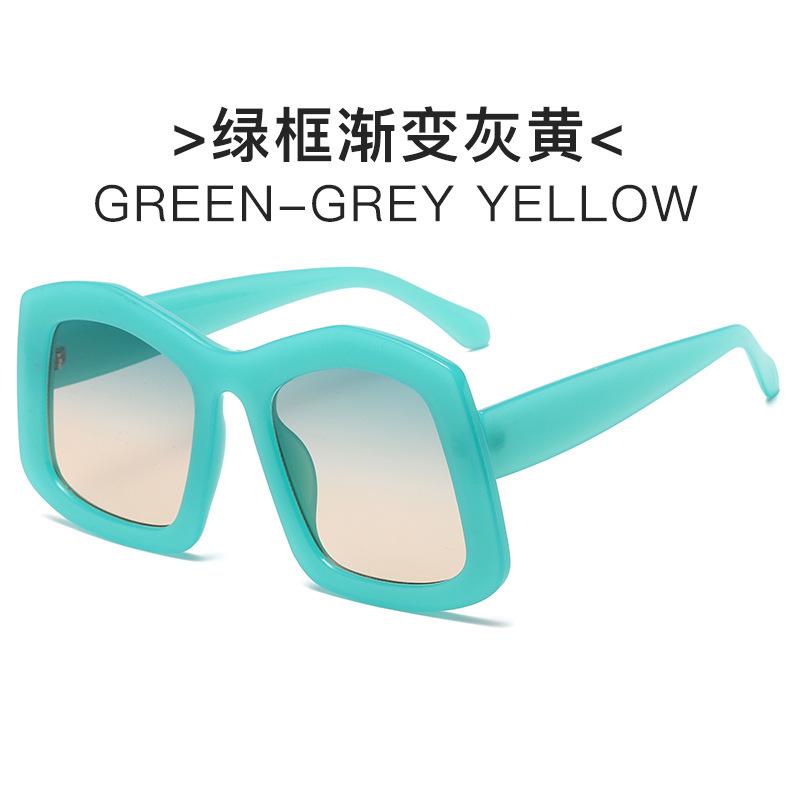 Travel Large Frame Sunglasses Personalized Candy Colored Sunglasses Trendy Street Photography Decorative Glasses