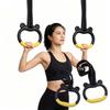 Durable Gymnastic Rings With Straps Fitness Exercise Ring Gym Ring Pull Up Bar  Fitness Training