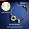 National Trend Hetian Jade Gourd Bracelet with S925 Sterling Silver Chinese Peace Blessing, Ancient Style Red Rope Jewelry