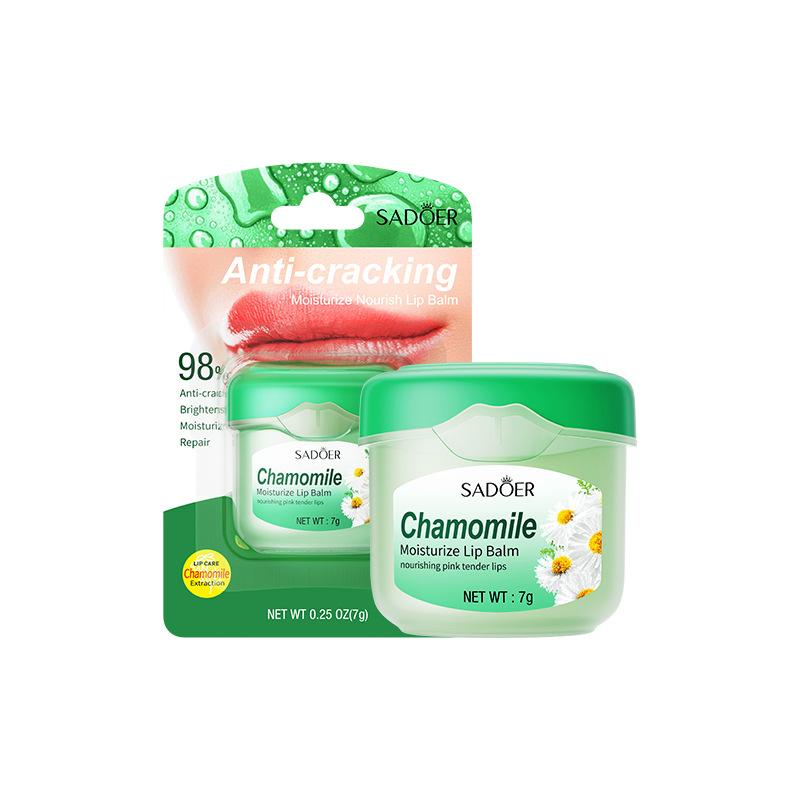 Balzám na rty SADOER Med Hydratační Avokádo Proti suchým popraskaným Rtům Broskvová Maska na rty