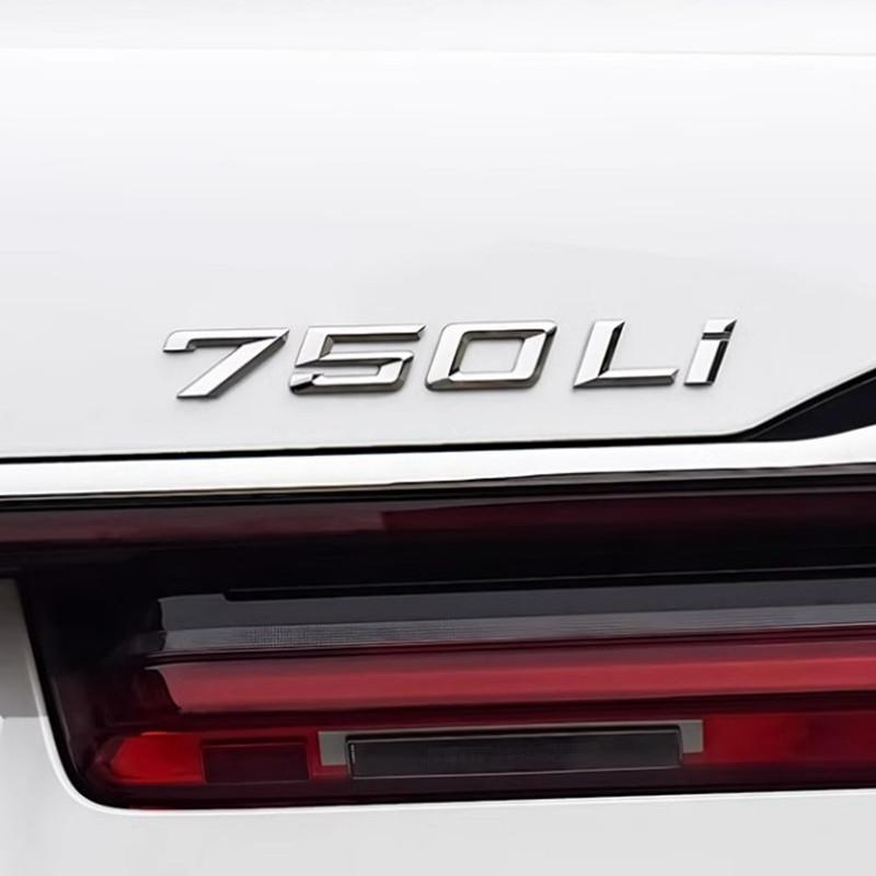For BMW 7 Series E65 E66 F01 F02 F03 F04 G11 G12 G70 3D Car Tail Trunk Letter car sticker 730Li 740Li 750Li Emblem Sticker