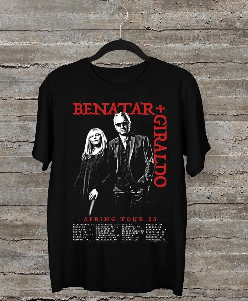 Pat Benatar and Neil Giraldo 2025 Tour Date  Black Size S-2XL Unisex T-Shirt XXXXL
