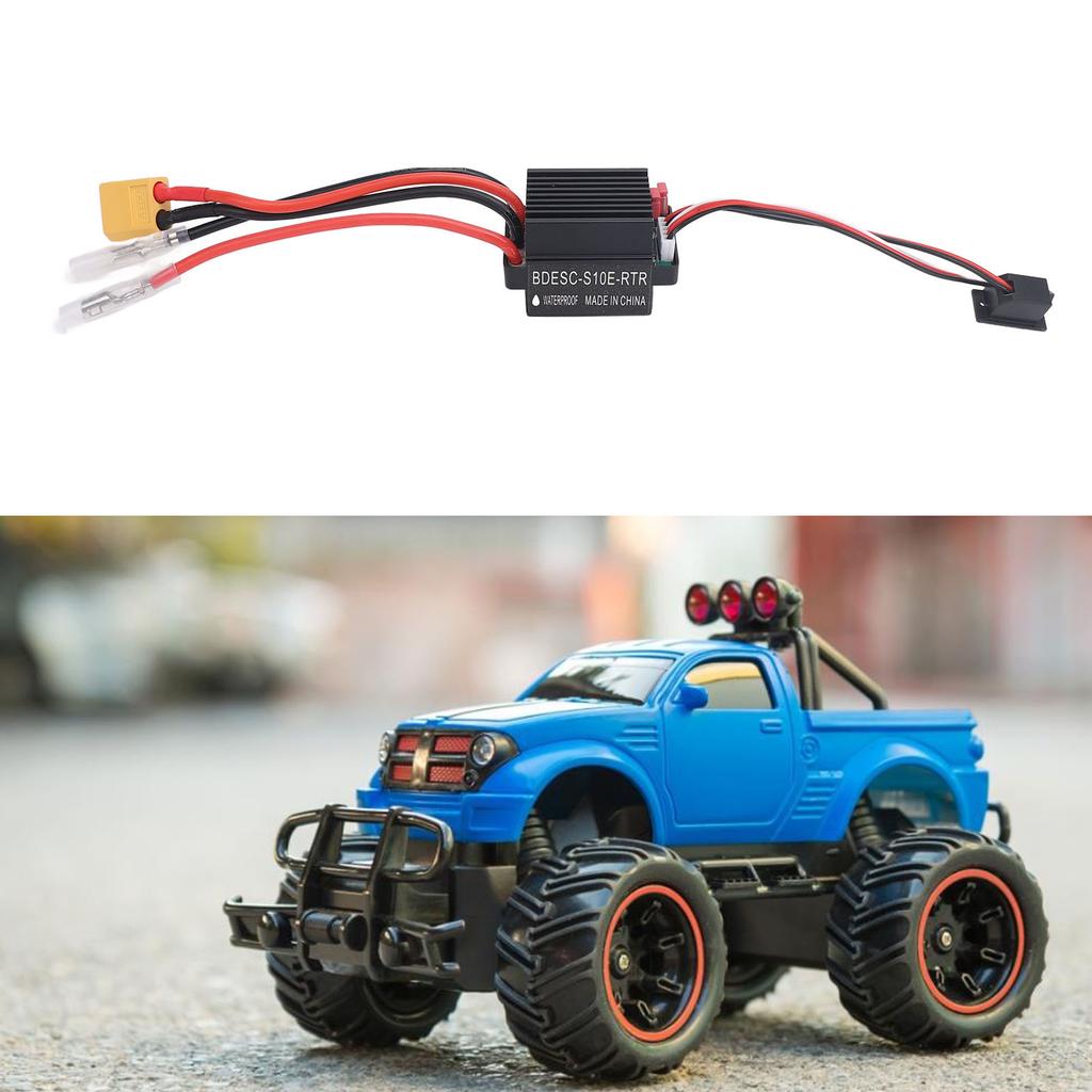 320A 60A RC Brushed ESC High Voltage Waterproof Two Way Electronic Speed Controller with XT60 Connector for 390 540 550 Brushed Motor