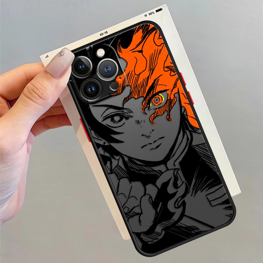 

Funda Back Phone Cover Case for iPhone 17 Pro Max 11 16 Plus XS XR 7 8 SE 15 14 12 Air 13 Mini Anime D-emon Cartoon S-layer iPhone 13