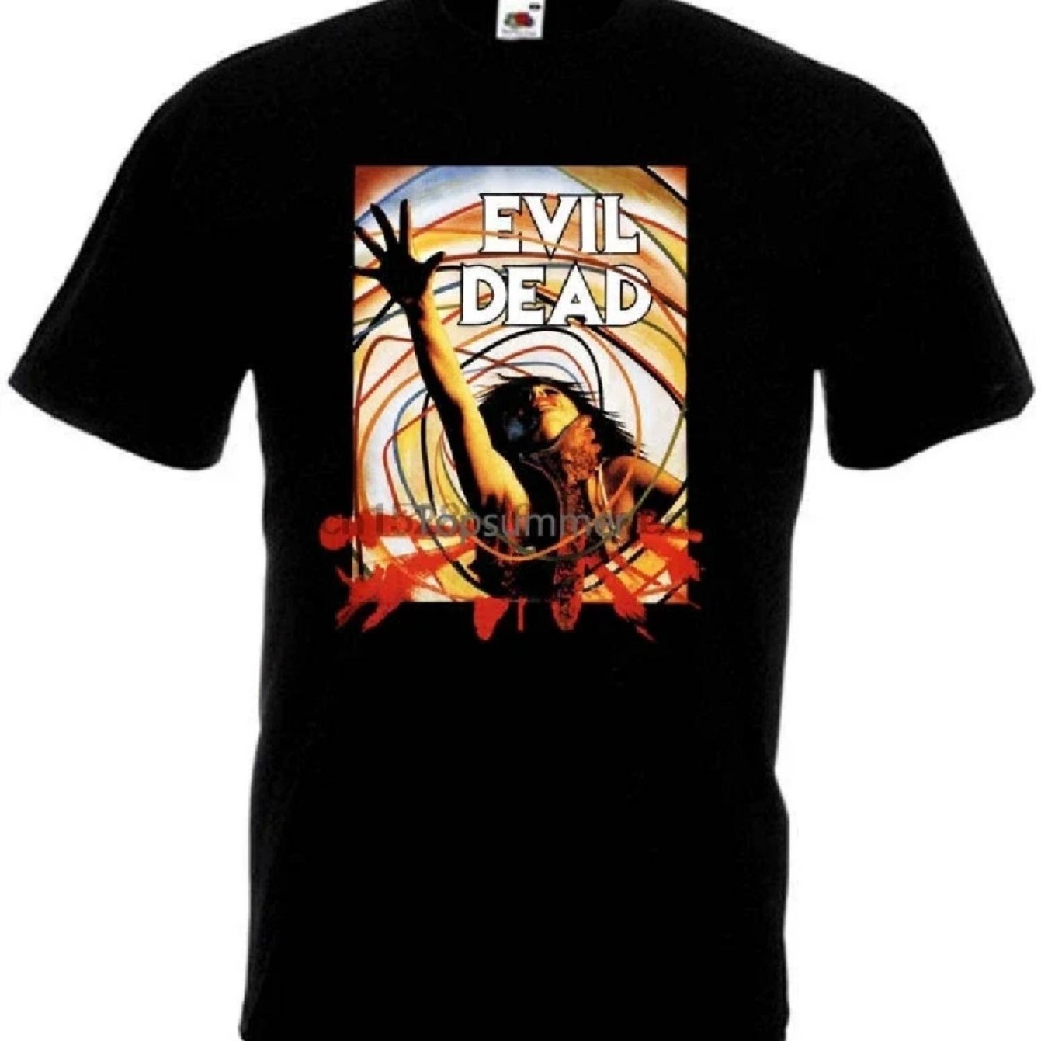 

Evil Dead Movie Poster Horror Men Tshirt Hip Hop Clothing T Shirt 3D Print T Shirts Black Of White T-Shirts Xxxxl XXXXXL чорний