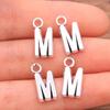 Zinc Alloy Alphabet Charms: 2 Colors, 26 Letter Pendants for Jewelry, Handbag, and Mobile Phone Accessories
