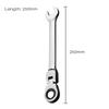 1pc Adjustable Hook Ratcheting Combination Spanner Wrench Set Stainless Steel Hand Tools Ratchet Handle 14mm