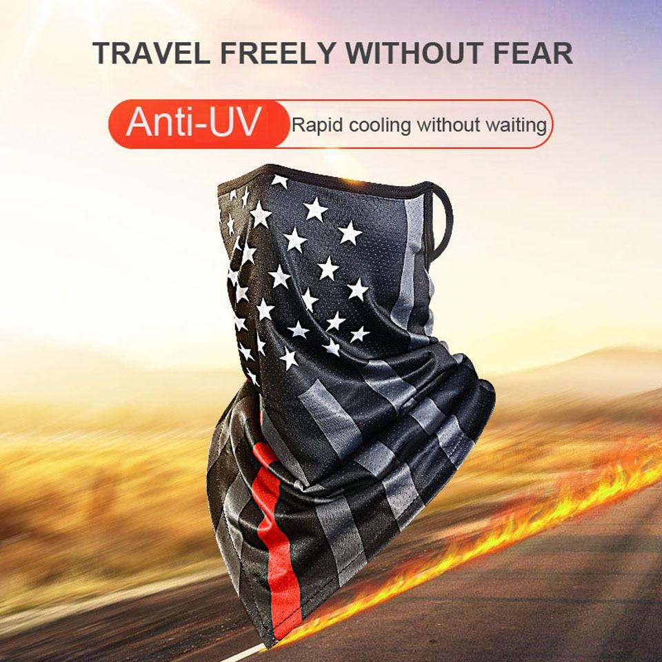 Breathable Ice Silk Face Scarf Balaclava Neck Cover Outdoor Sports Windproof Dust Bandana Bike Cycling Motorcycle Ski Scarf Wrap