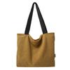 Corduroy striped tote bag large capacity shoulder bag high sense lazy commuter bag underarm bag women