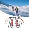 12 Zähne Eis Schnee Spikes Grip für Stiefel und Schuh, Antirutsch Eis Schuh Steigeisen mit Spikes für Winter Outdoor Skifahren