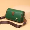Ladies fashion crossbody bag for women  high capacity simple shoulder bag  cow leather messenger bag