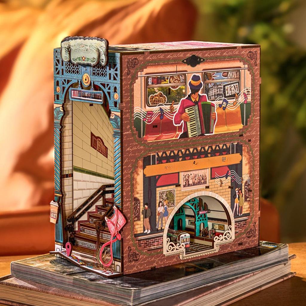 ROBOTIME Rolife 3D puzzle Street Scene DIY Book Nook TGB13