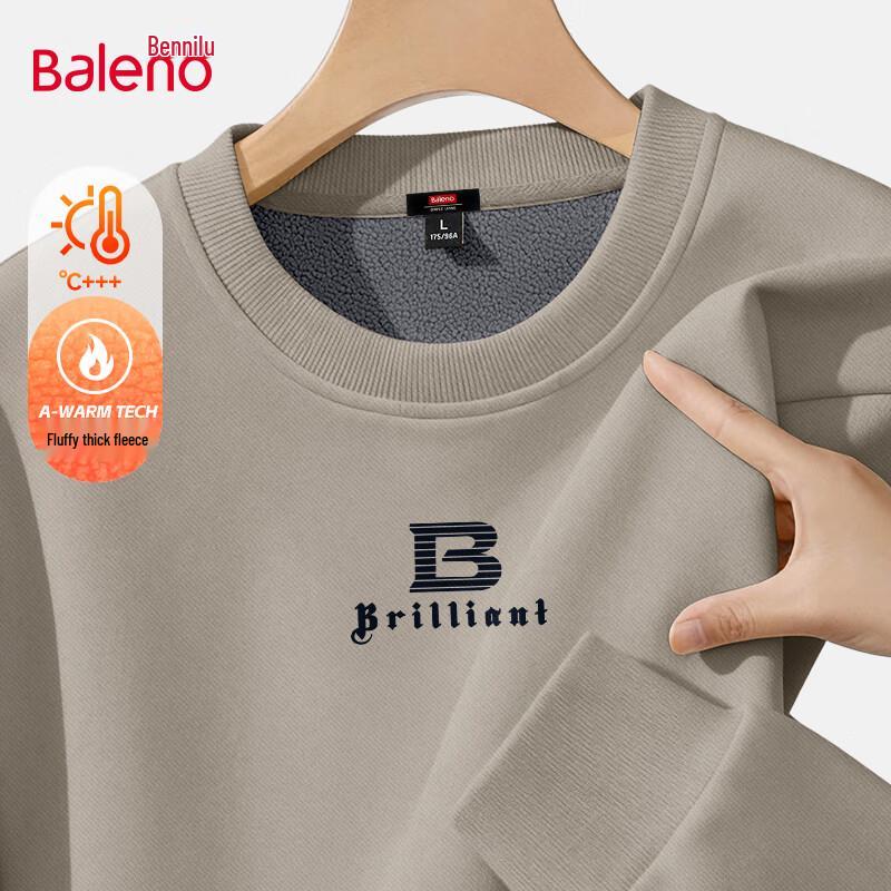 Baleno Herren Oversized Fleecegefüttertes Sweatshirt