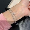 New Trend Famous Top Quality European Luxury Jewelry Bracelets For Women Zircon Bangle Classic Pure 925 Sliver