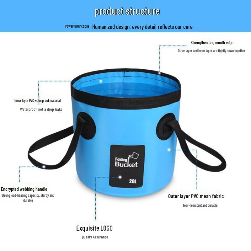 Brangdy Portable Outdoor Fishing Bucket