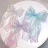 Fishtail Organza Ribbon 4Cm Reflective Iridescent Wavy Edge Ribbon For For Flower Bouquet Gifts Packaging Wedding Decorations