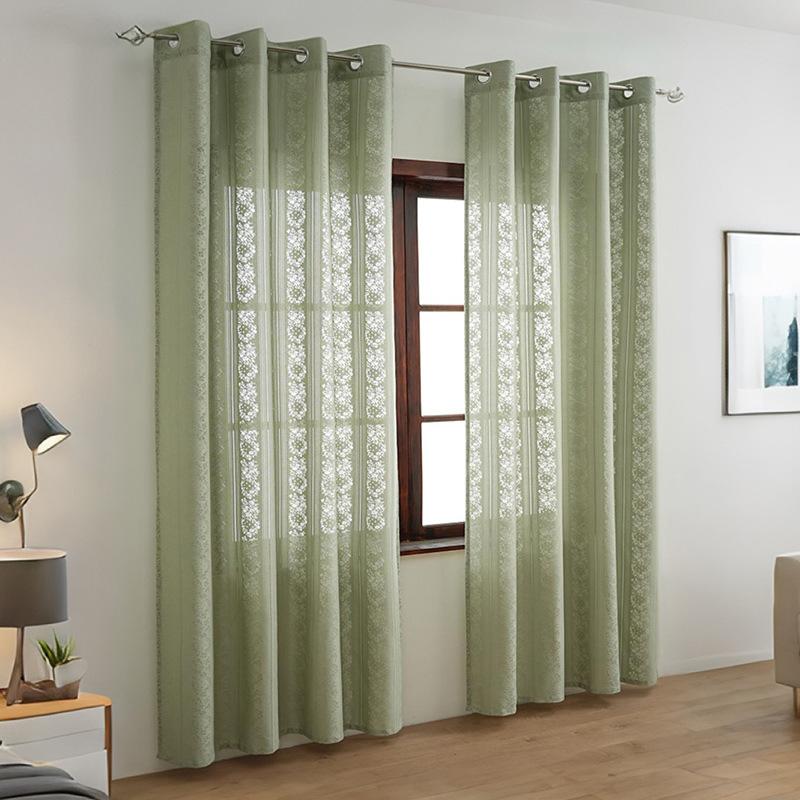 Lace Hollow Finished Curtains, Window Screens Are Simple, Small, Fresh And Translucent, Opaque, Bedroom, Living Room, Balcony, Screen Curtain